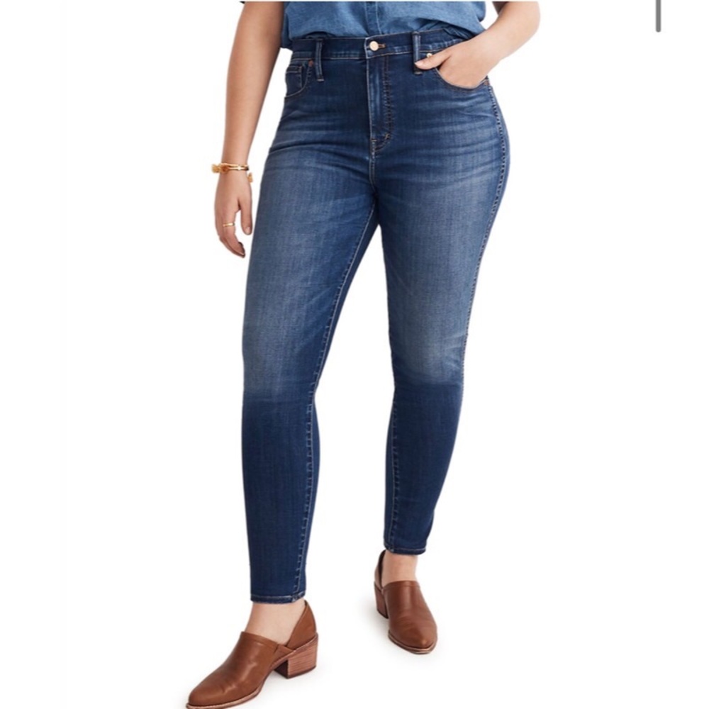 Madewell 10" High-Rise Skinny Blue Jeans size 25 - Picture 3 of 8